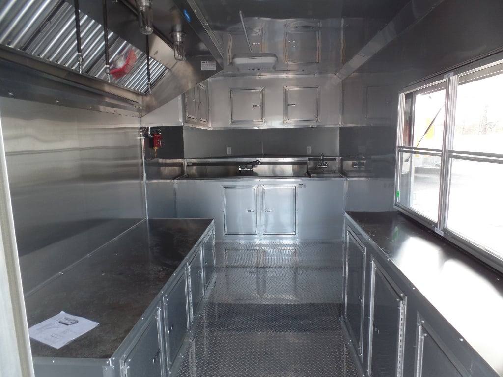 710-8.5-x-24-concession-trailer-white-bbq-catering-event-food-12.jpg 8.5' x 24' Concession Trailer White BBQ Catering Event Food