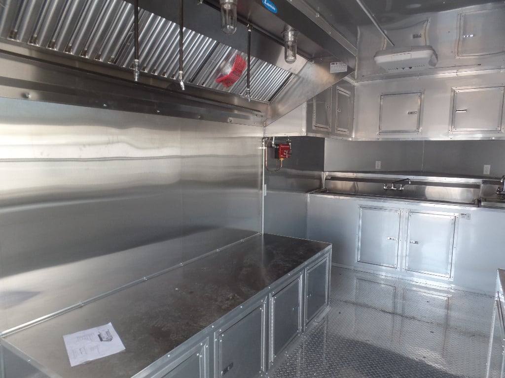 710-8.5-x-24-concession-trailer-white-bbq-catering-event-food-15.jpg 8.5' x 24' Concession Trailer White BBQ Catering Event Food