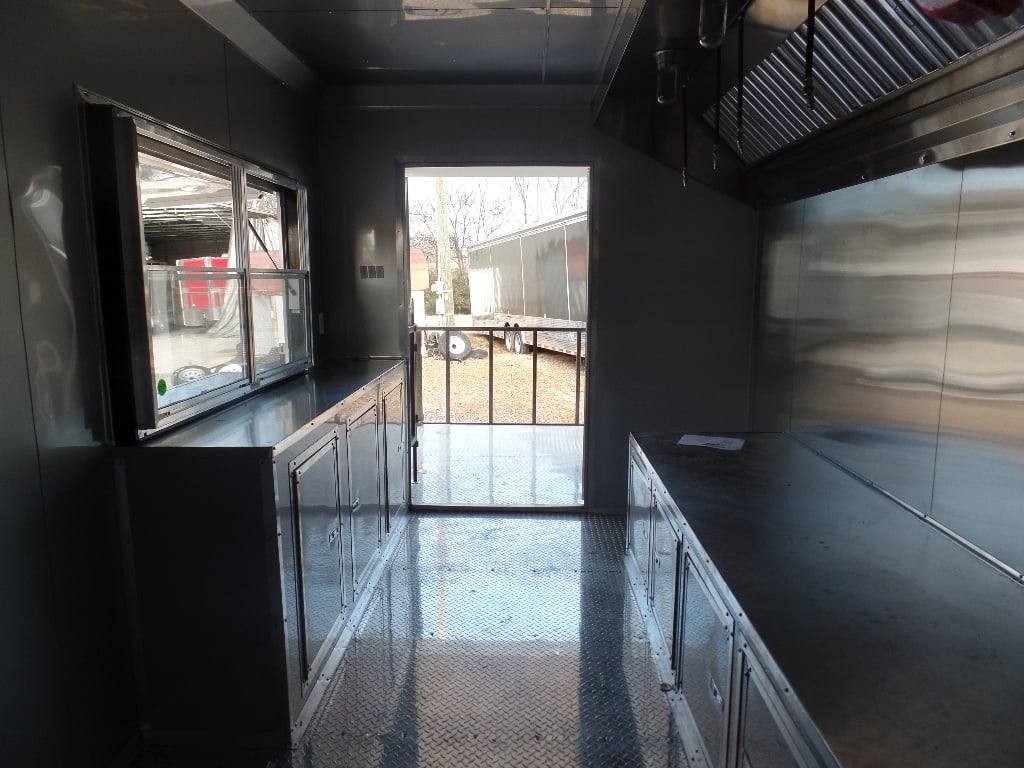 710-8.5-x-24-concession-trailer-white-bbq-catering-event-food-16.jpg 8.5' x 24' Concession Trailer White BBQ Catering Event Food