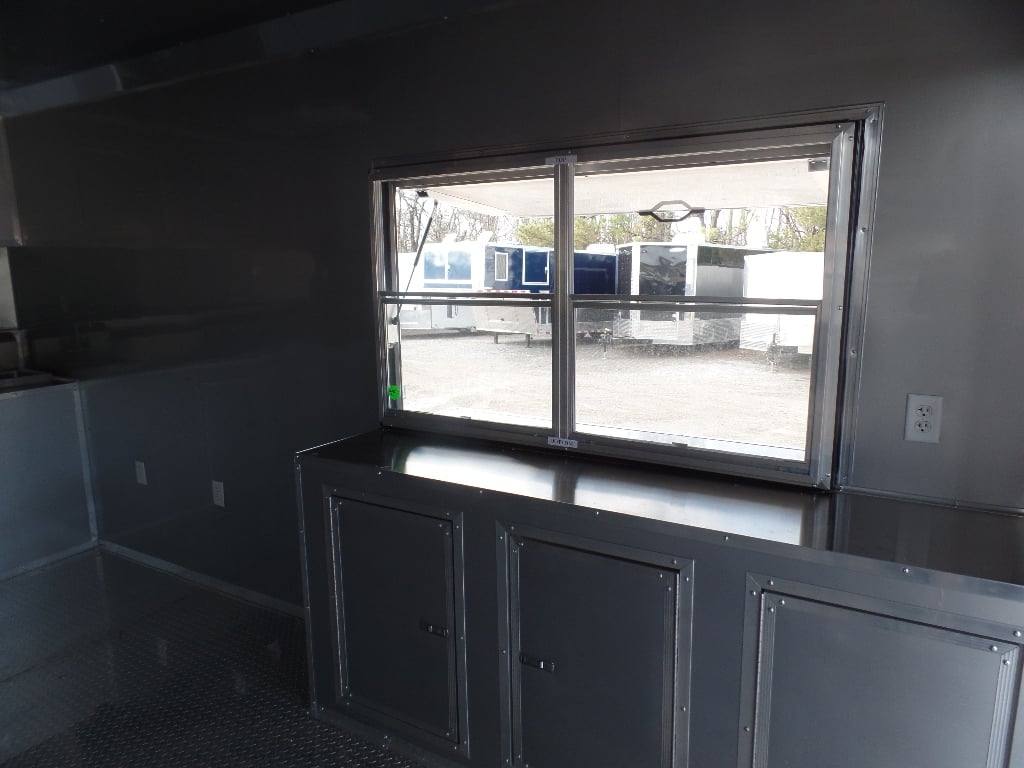 710-8.5-x-24-concession-trailer-white-bbq-catering-event-food-19.jpg 8.5' x 24' Concession Trailer White BBQ Catering Event Food