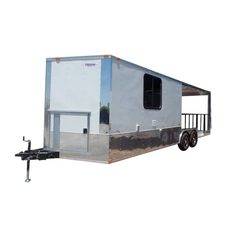 711-8.5-x-24-concession-trailer-white-bbq-event-catering-1.jpg 8.5' x 24' Concession Trailer White BBQ Event Catering