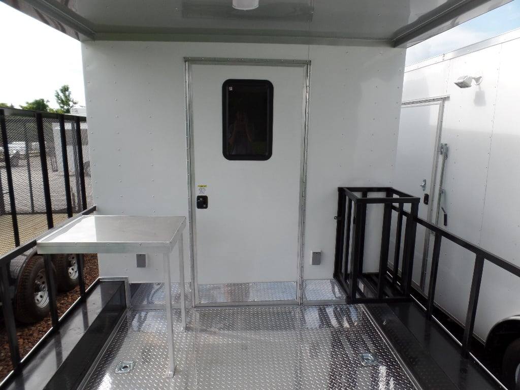 712-8.5-x-24-concession-trailer-white-bbq-food-event-catering-10.jpg 8.5' x 24' Concession Trailer White BBQ Food Event Catering