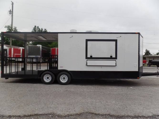 713-8.5-x-24-concession-white-bbq-event-catering-food-trailer-15.jpg 8.5' x 24' Concession White BBQ Event Catering Food Trailer
