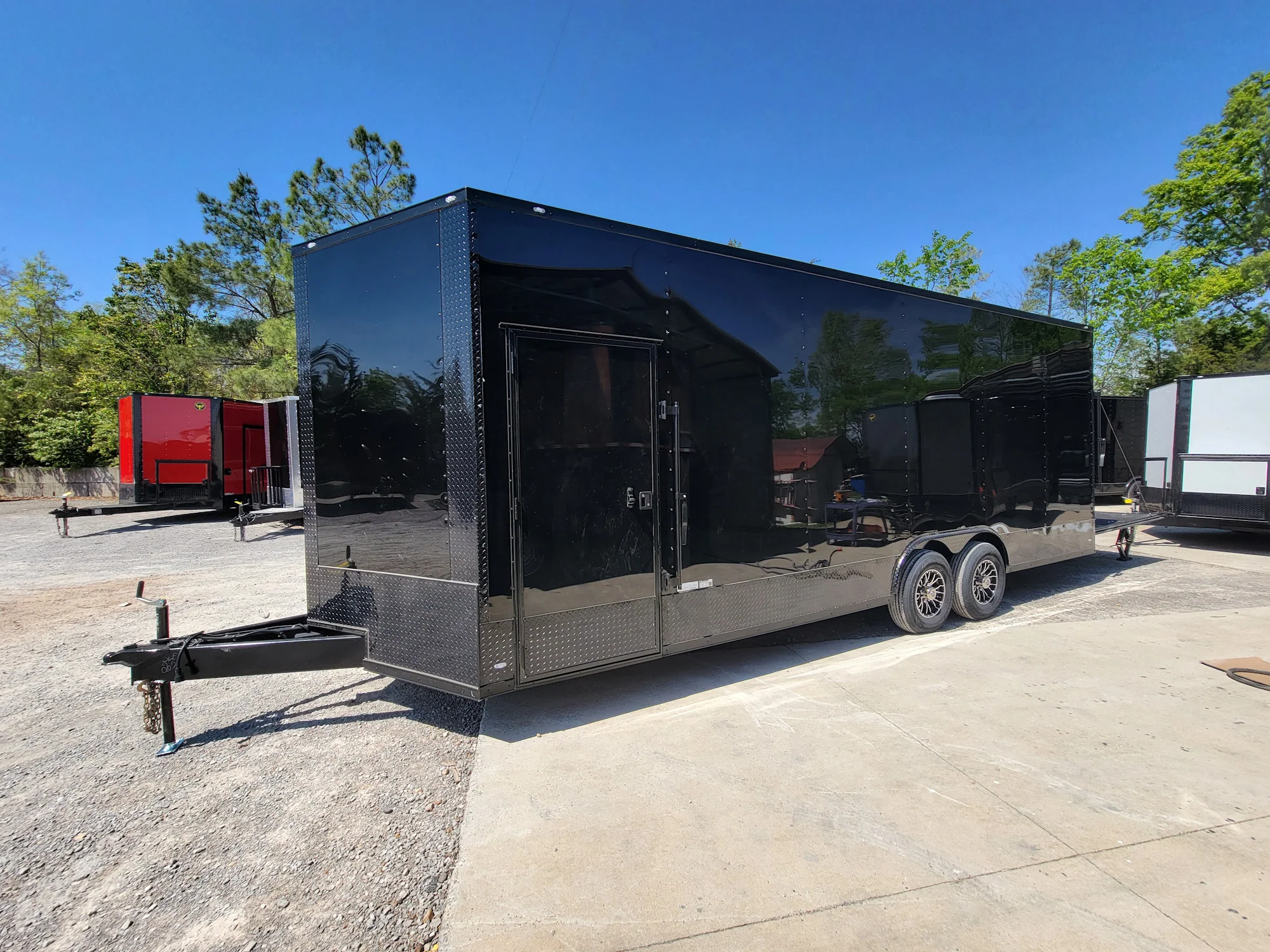 718-8.5-x-24-custom-enclosed-stage-trailer-black-with-black-out-trim-and-awning-15.webp 8.5' X 24' Custom Enclosed Stage Trailer Black With Black Out Trim and Awning