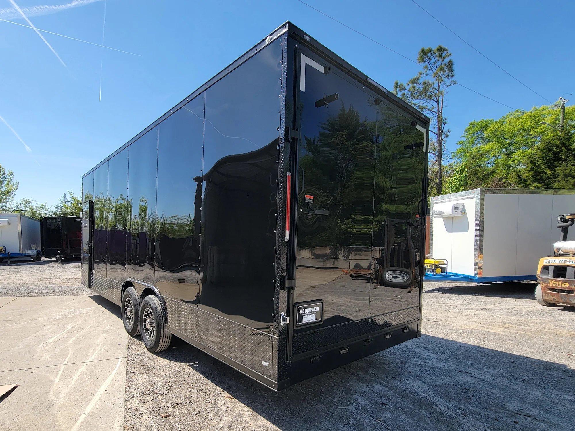 718-8.5-x-24-custom-enclosed-stage-trailer-black-with-black-out-trim-and-awning-7.webp 8.5' X 24' Custom Enclosed Stage Trailer Black With Black Out Trim and Awning