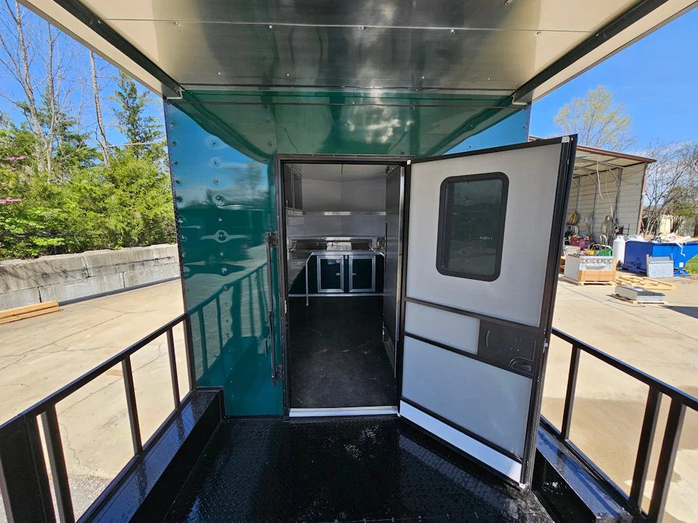 719-8.5-x-24-emerald-green-concession-trailer-bbq-event-catering-18.webp 8.5' X 24' Emerald Green Concession Trailer BBQ Event Catering