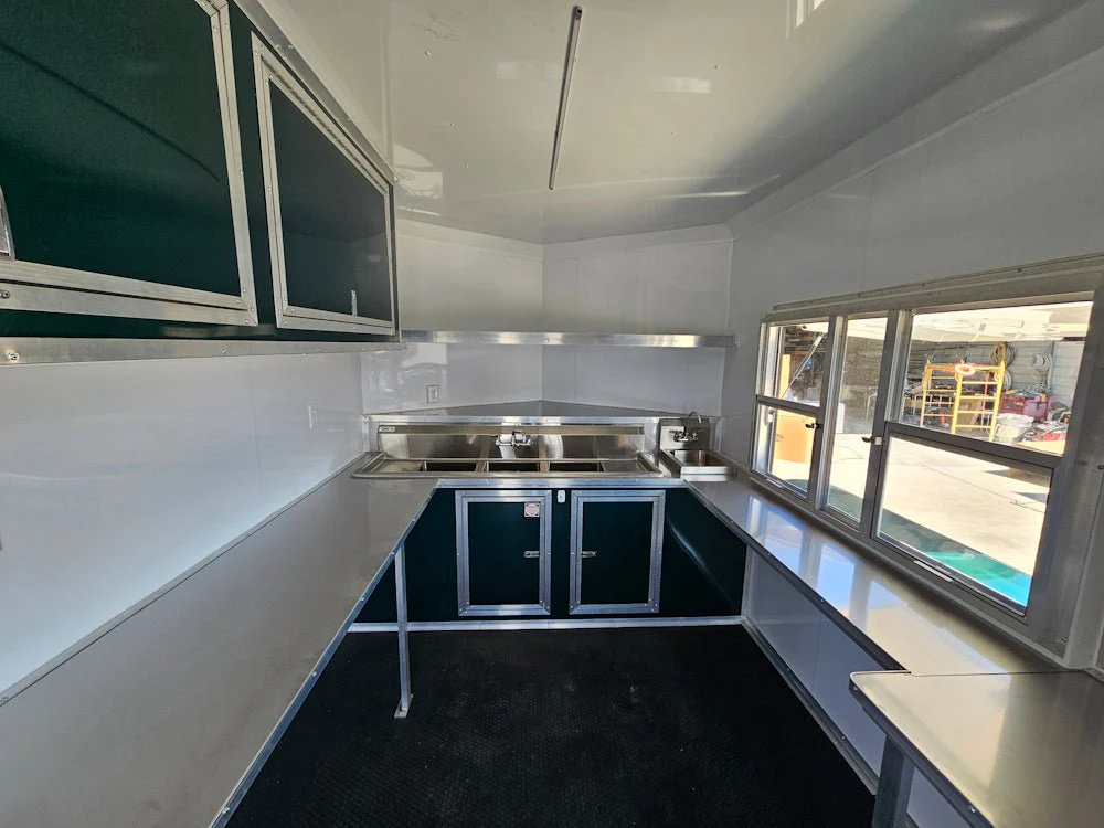 719-8.5-x-24-emerald-green-concession-trailer-bbq-event-catering-20.webp 8.5' X 24' Emerald Green Concession Trailer BBQ Event Catering