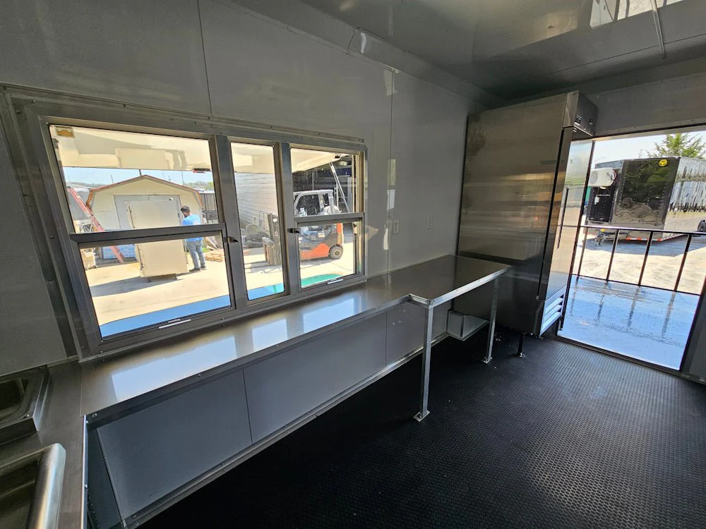 719-8.5-x-24-emerald-green-concession-trailer-bbq-event-catering-25.webp 8.5' X 24' Emerald Green Concession Trailer BBQ Event Catering