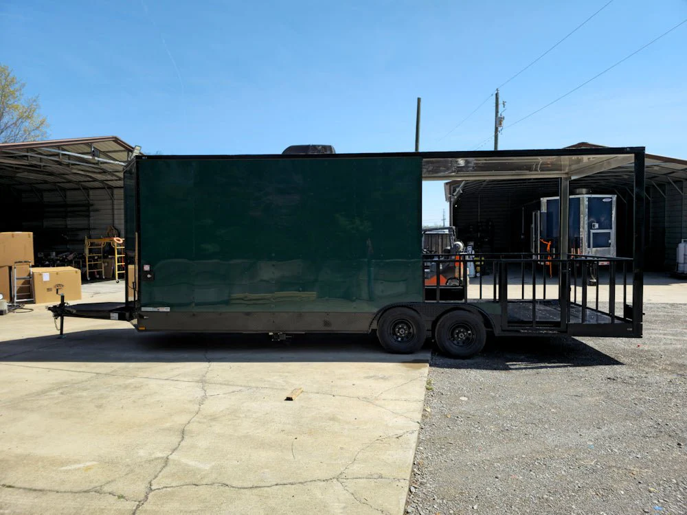 719-8.5-x-24-emerald-green-concession-trailer-bbq-event-catering-8.webp 8.5' X 24' Emerald Green Concession Trailer BBQ Event Catering