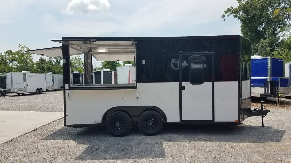 72-8.5-x-16-black-white-food-concession-event-trailer-24.jpg 8.5' x 16' Black & White Food Concession Event Trailer