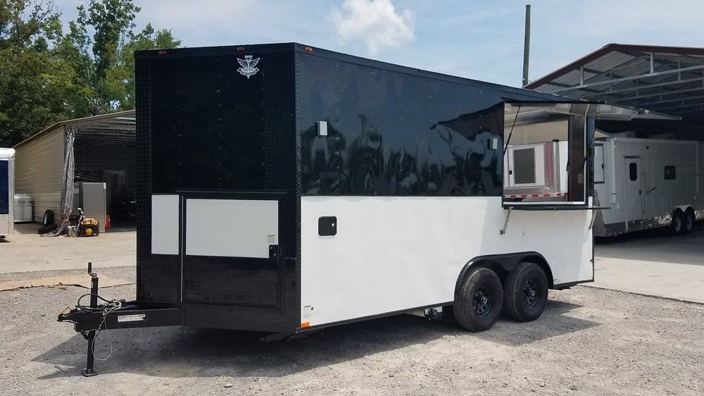 72-8.5-x-16-black-white-food-concession-event-trailer-5.jpg 8.5' x 16' Black & White Food Concession Event Trailer