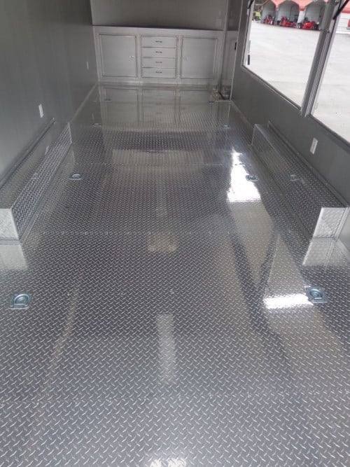 720-8.5-x-24-enclosed-red-food-trailer-car-hauler-catering-event-5.jpg 8.5' x 24' Enclosed Red Food Trailer Car Hauler Catering Event