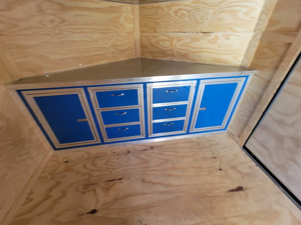 723-8.5-x-24-hybrid-cobalt-blue-with-blackout-trim-and-16-covered-porch-12.webp 8.5' X 24' Hybrid Cobalt Blue With Blackout Trim and 16' Covered Porch