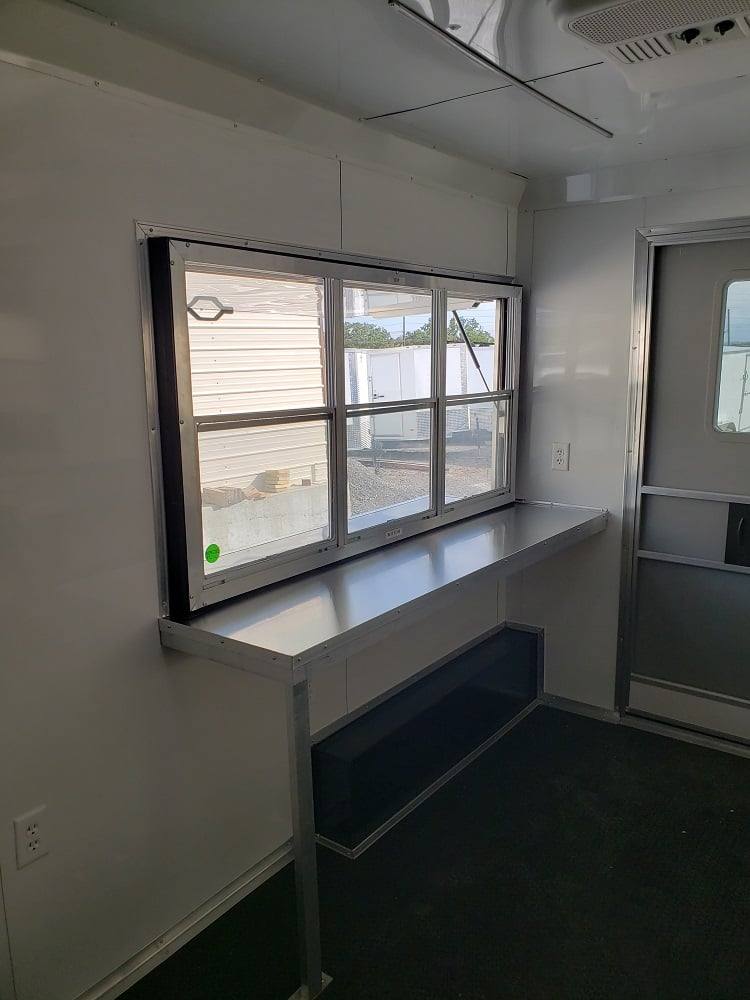 725-8.5-x-24-lime-green-bbq-porch-concession-trailer-with-restroom-17.jpg 8.5' x 24' Lime Green BBQ Porch Concession Trailer with Restroom
