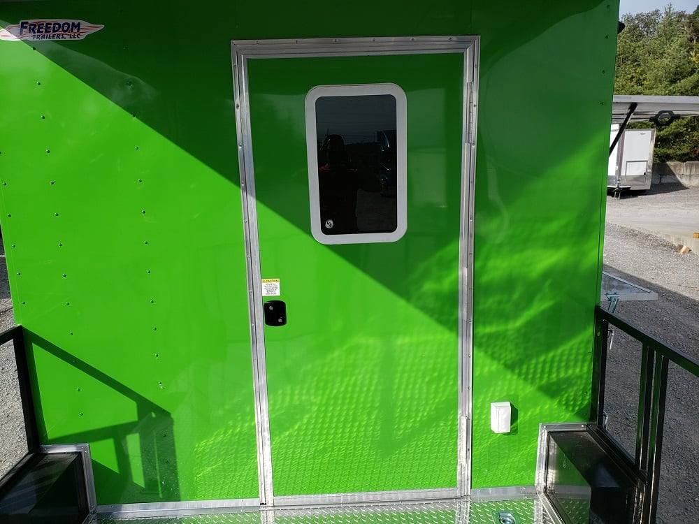 725-8.5-x-24-lime-green-bbq-porch-concession-trailer-with-restroom-19.jpg 8.5' x 24' Lime Green BBQ Porch Concession Trailer with Restroom