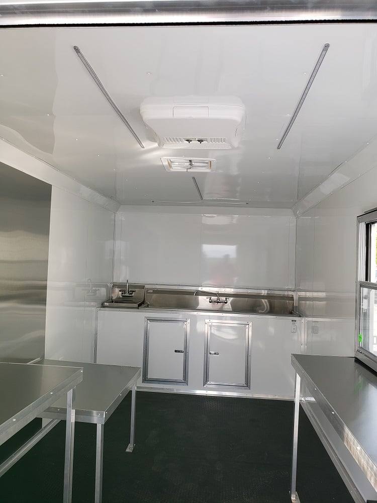 725-8.5-x-24-lime-green-bbq-porch-concession-trailer-with-restroom-31.jpg 8.5' x 24' Lime Green BBQ Porch Concession Trailer with Restroom