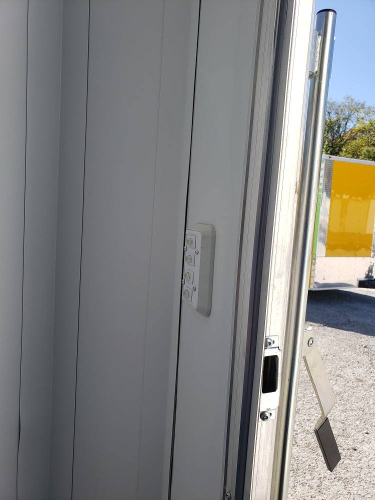 8.5' x 24' Lime Green BBQ Porch Concession Trailer with Restroom and Appliances
