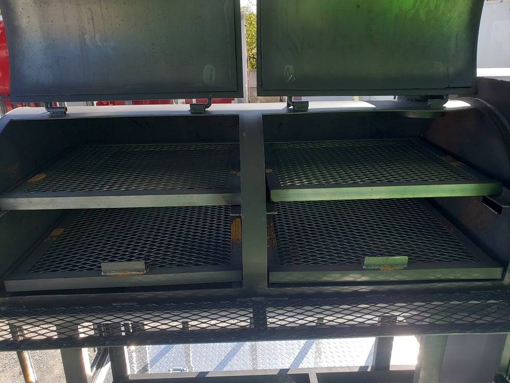 8.5' x 24' Lime Green BBQ Porch Concession Trailer with Restroom and Appliances