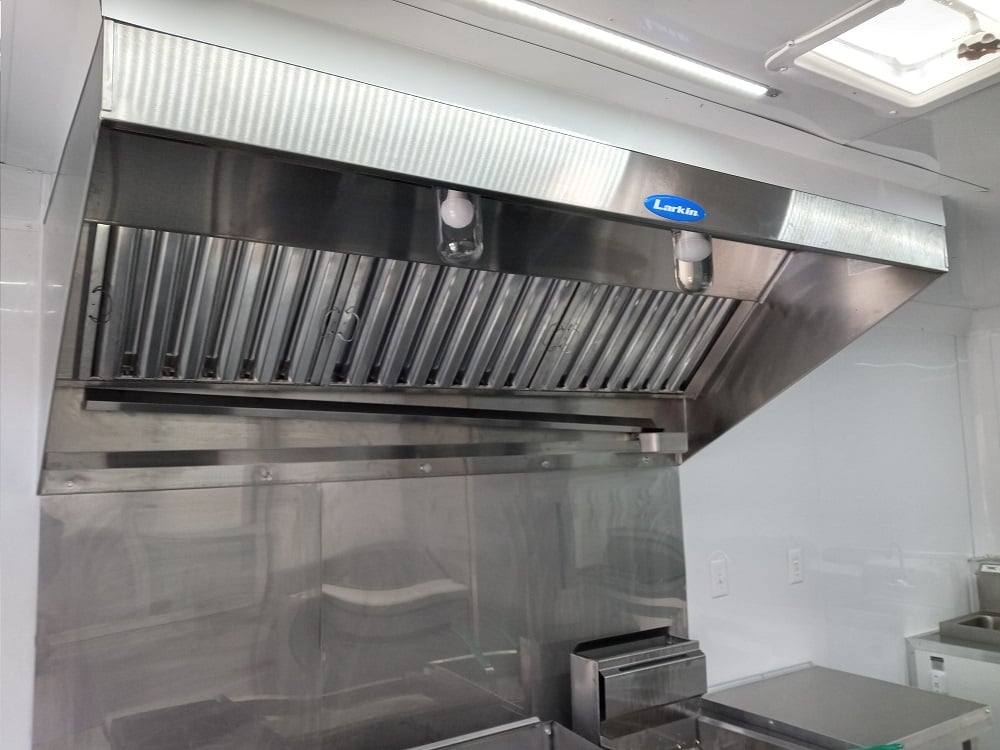 727-8.5-x-24-lime-green-bbq-porch-style-concession-trailer-with-restroom-and-appliances-25.jpg 8.5' x 24' Lime Green BBQ Porch Style Concession Trailer with Restroom and Appliances