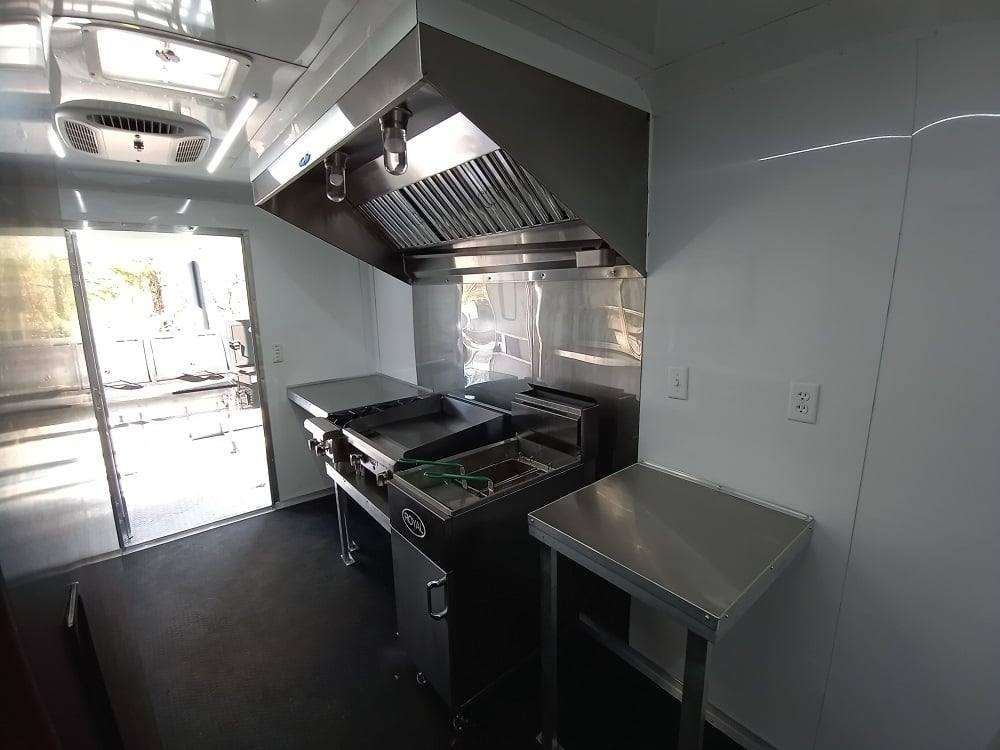 727-8.5-x-24-lime-green-bbq-porch-style-concession-trailer-with-restroom-and-appliances-37.jpg 8.5' x 24' Lime Green BBQ Porch Style Concession Trailer with Restroom and Appliances