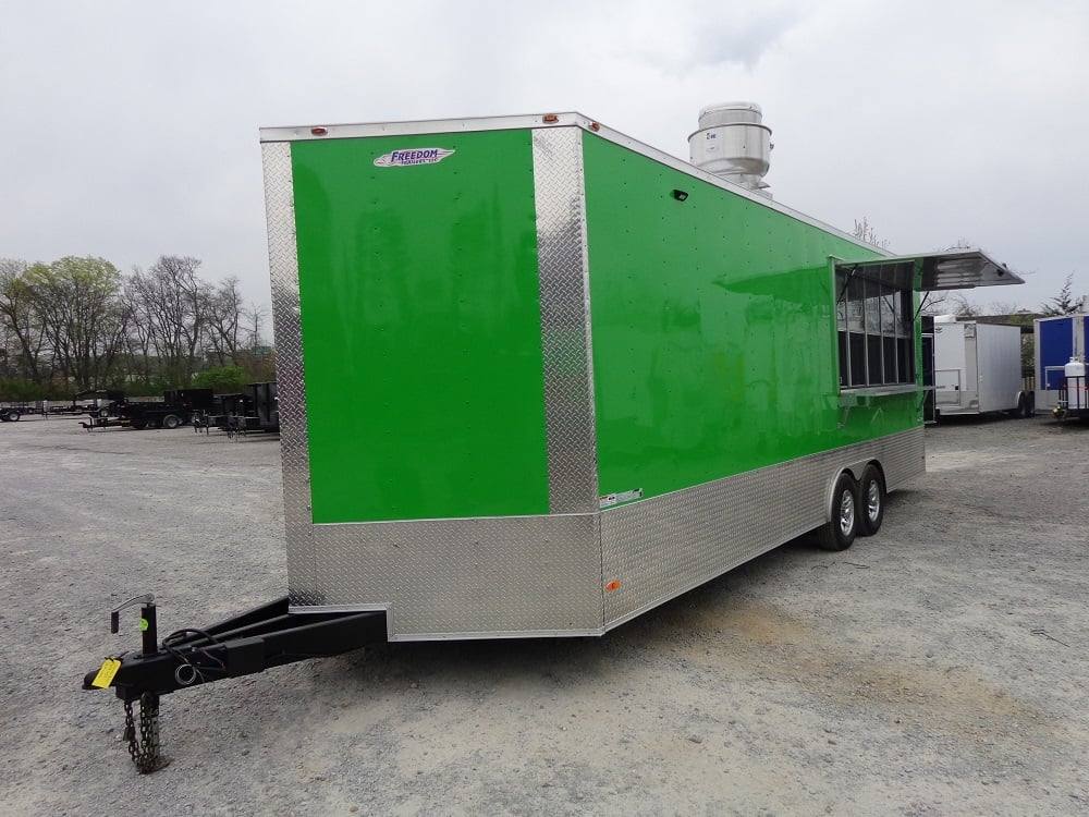 728-8.5-x-24-lime-green-concession-food-trailer-5.jpg 8.5' x 24' Lime Green Concession Food Trailer