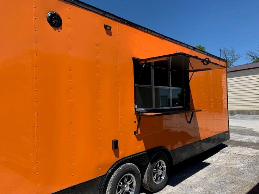 729-8.5-x-24-orange-concession-food-trailer-with-restroom-17.jpg 8.5' x 24' Orange Concession Food Trailer with Restroom