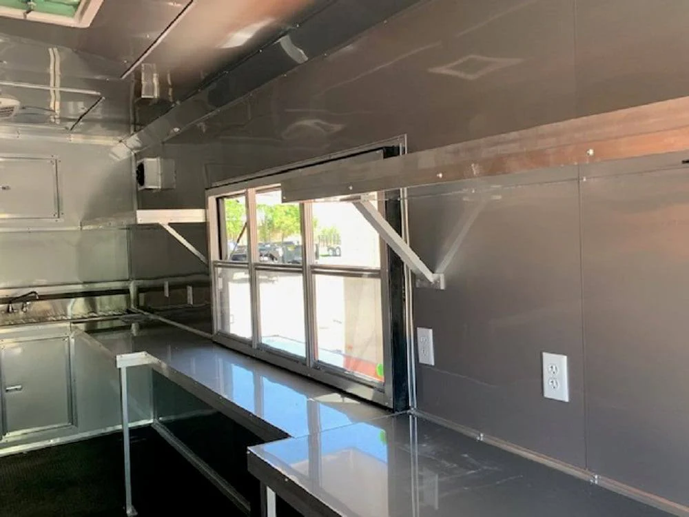 729-8.5-x-24-orange-concession-food-trailer-with-restroom-5.webp 8.5' x 24' Orange Concession Food Trailer with Restroom