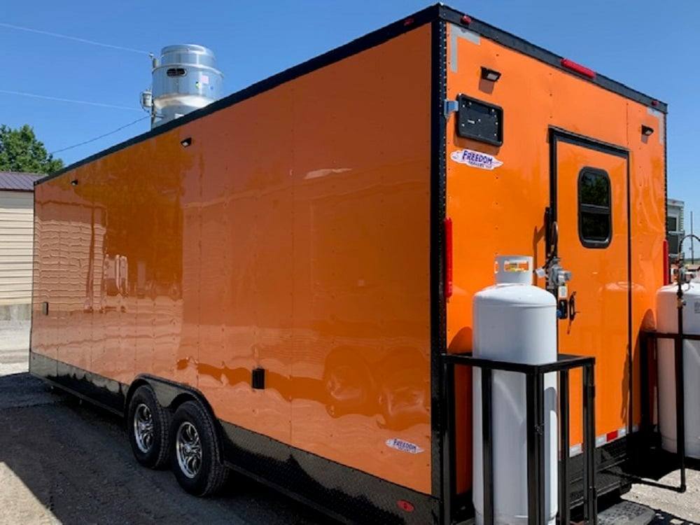 729-8.5-x-24-orange-concession-food-trailer-with-restroom-9.jpg 8.5' x 24' Orange Concession Food Trailer with Restroom