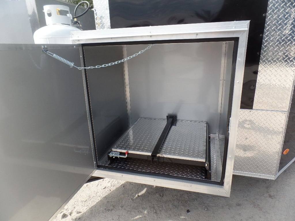 73-8.5-x-16-black-bbq-porch-concession-food-trailer-with-appliances-18.jpg 8.5' x 16' Black BBQ Porch Concession Food Trailer With Appliances