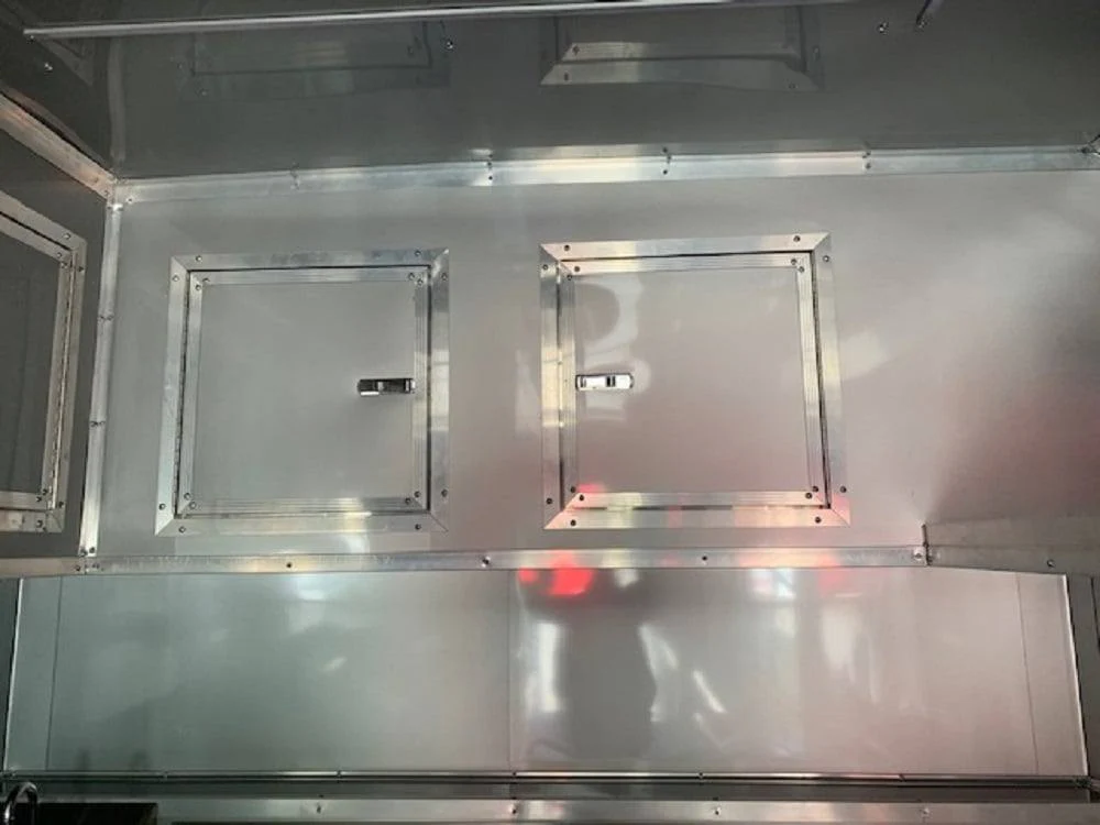 8.5' x 24' Orange Concession Food Trailer with Restroom and Appliances