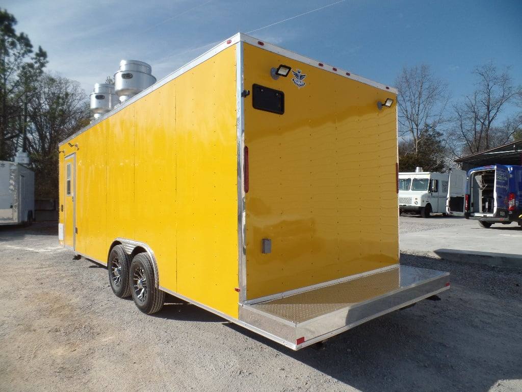 731-8.5-x-24-penske-yellow-concession-food-trailer-15.jpg 8.5' x 24' Penske Yellow Concession Food Trailer