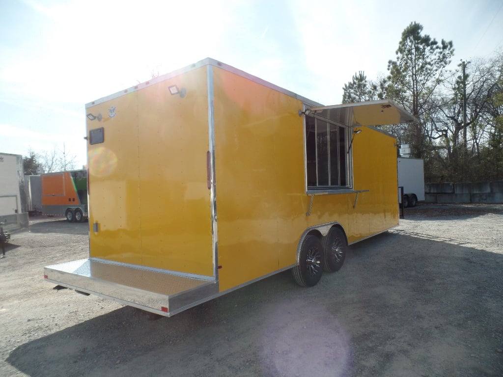 731-8.5-x-24-penske-yellow-concession-food-trailer-23.jpg 8.5' x 24' Penske Yellow Concession Food Trailer
