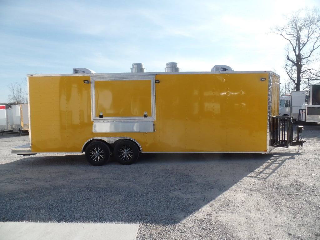 731-8.5-x-24-penske-yellow-concession-food-trailer-26.jpg 8.5' x 24' Penske Yellow Concession Food Trailer