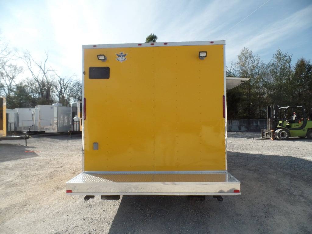 731-8.5-x-24-penske-yellow-concession-food-trailer-3.jpg 8.5' x 24' Penske Yellow Concession Food Trailer