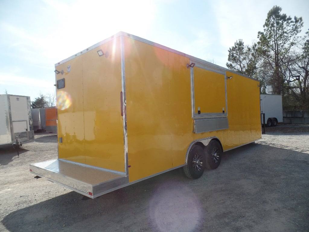 731-8.5-x-24-penske-yellow-concession-food-trailer-32.jpg 8.5' x 24' Penske Yellow Concession Food Trailer