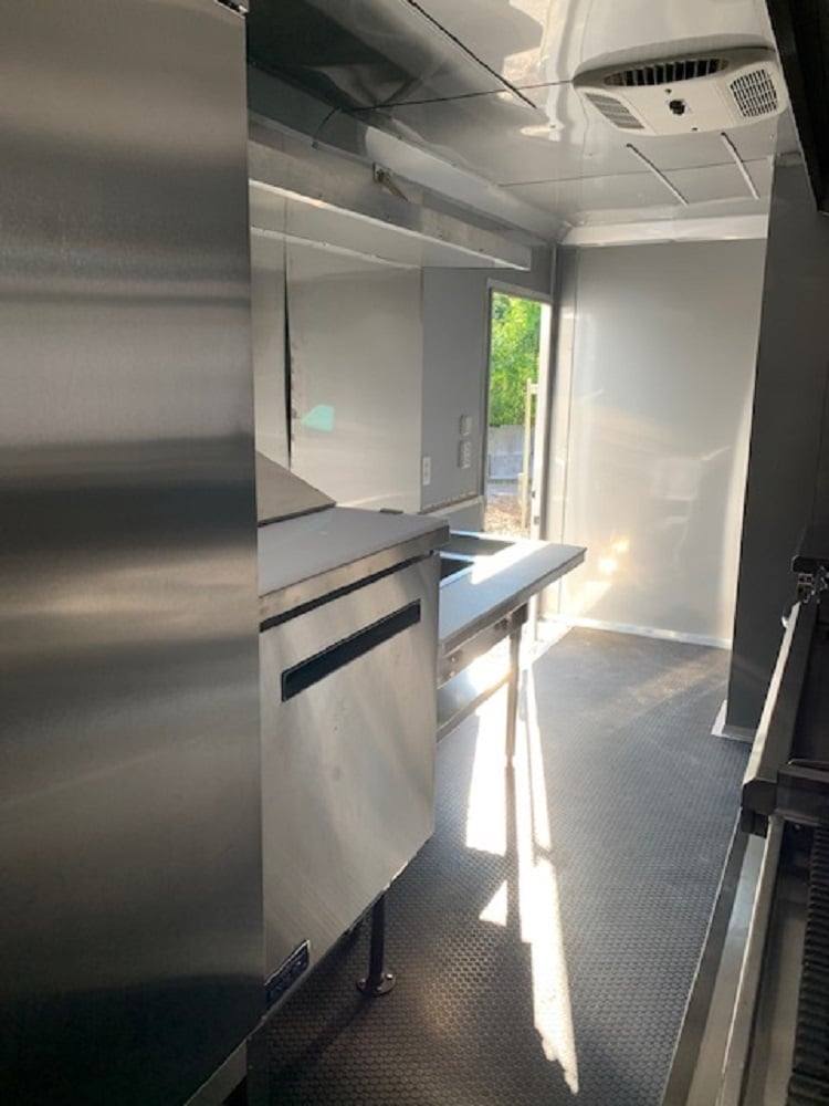 8.5' x 24' Penske Yellow Concession Food Trailer with Restroom