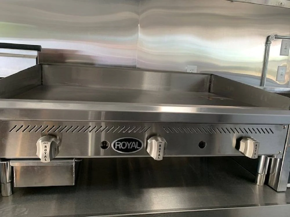 8.5' x 24' Penske Yellow Concession Food Trailer with Restroom