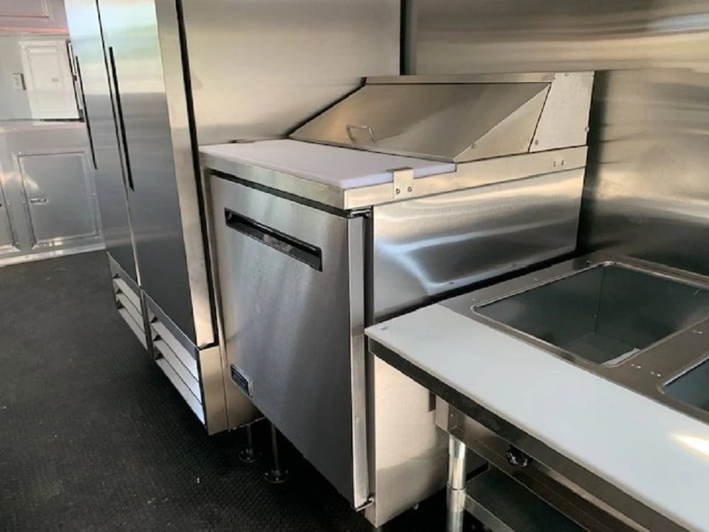 8.5' x 24' Penske Yellow Concession Food Trailer with Restroom