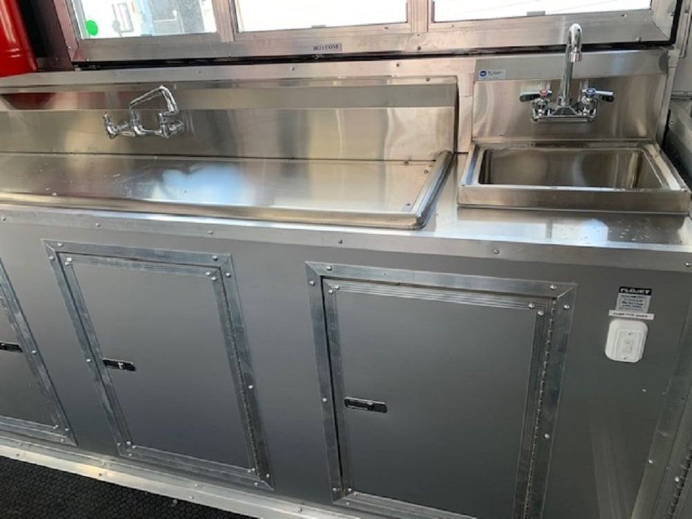 733-8.5-x-24-penske-yellow-concession-food-trailer-with-restroom-and-appliances-12.jpg 8.5' x 24' Penske Yellow Concession Food Trailer with Restroom and Appliances