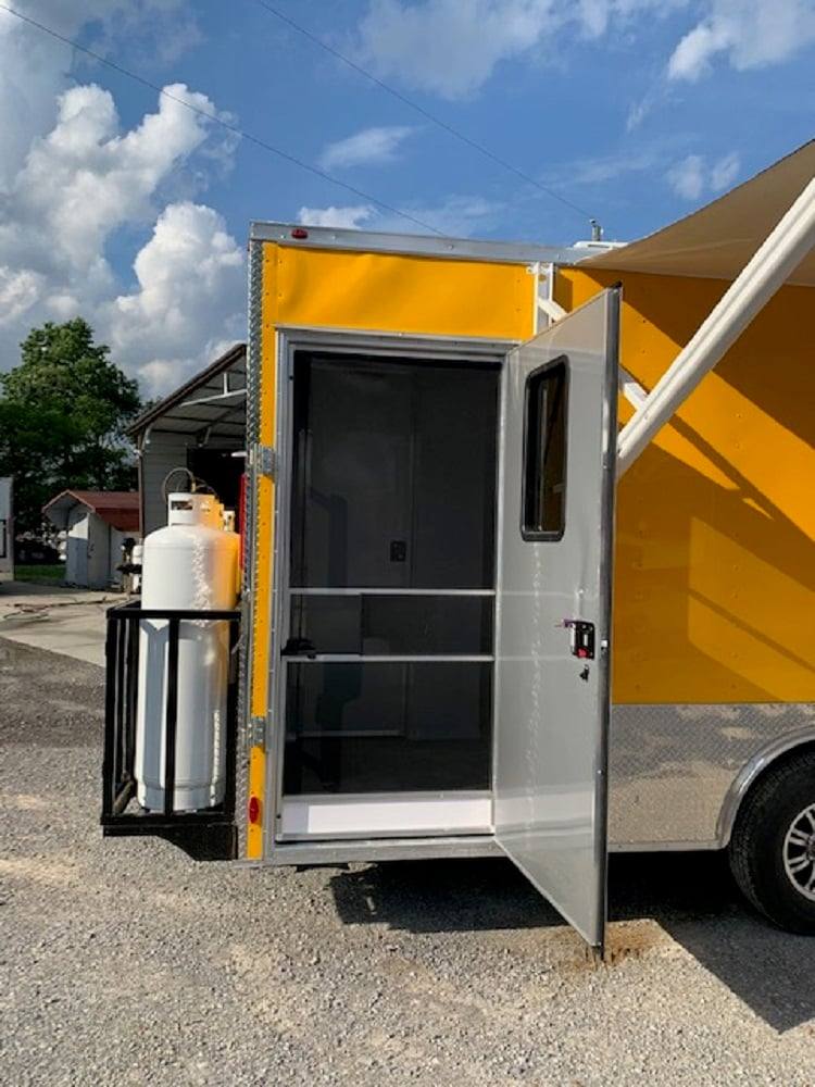 733-8.5-x-24-penske-yellow-concession-food-trailer-with-restroom-and-appliances-19.jpg 8.5' x 24' Penske Yellow Concession Food Trailer with Restroom and Appliances