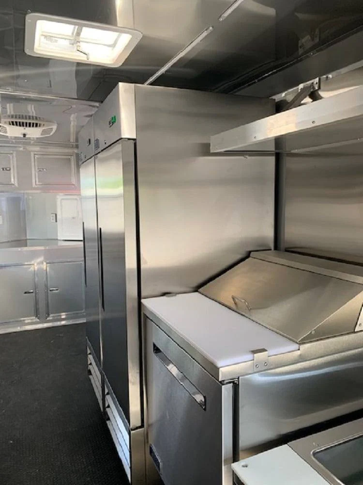 733-8.5-x-24-penske-yellow-concession-food-trailer-with-restroom-and-appliances-21.webp 8.5' x 24' Penske Yellow Concession Food Trailer with Restroom and Appliances