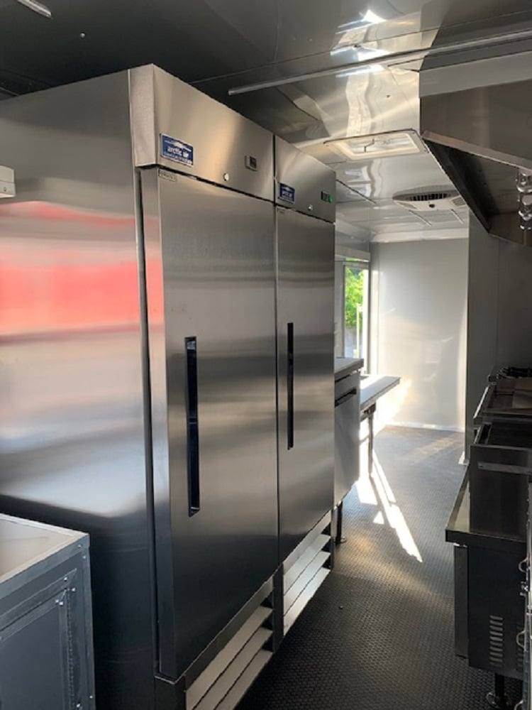 733-8.5-x-24-penske-yellow-concession-food-trailer-with-restroom-and-appliances-32.jpg 8.5' x 24' Penske Yellow Concession Food Trailer with Restroom and Appliances