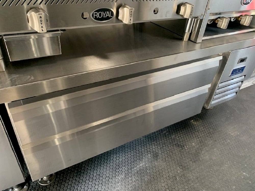 733-8.5-x-24-penske-yellow-concession-food-trailer-with-restroom-and-appliances-45.jpg 8.5' x 24' Penske Yellow Concession Food Trailer with Restroom and Appliances