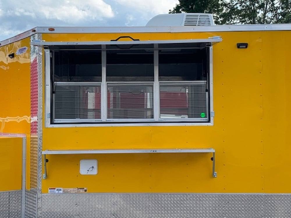 733-8.5-x-24-penske-yellow-concession-food-trailer-with-restroom-and-appliances-48.jpg 8.5' x 24' Penske Yellow Concession Food Trailer with Restroom and Appliances