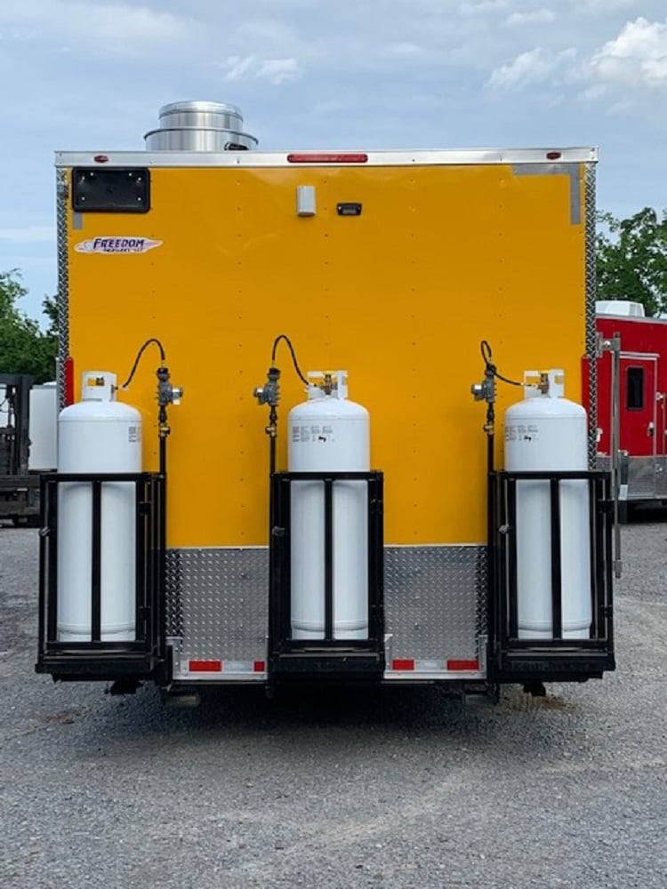 733-8.5-x-24-penske-yellow-concession-food-trailer-with-restroom-and-appliances-5.jpg 8.5' x 24' Penske Yellow Concession Food Trailer with Restroom and Appliances