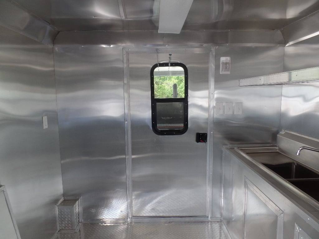 734-8.5-x-24-porch-style-black-concession-food-trailer-15.jpg 8.5' x 24' Porch Style Black Concession Food Trailer