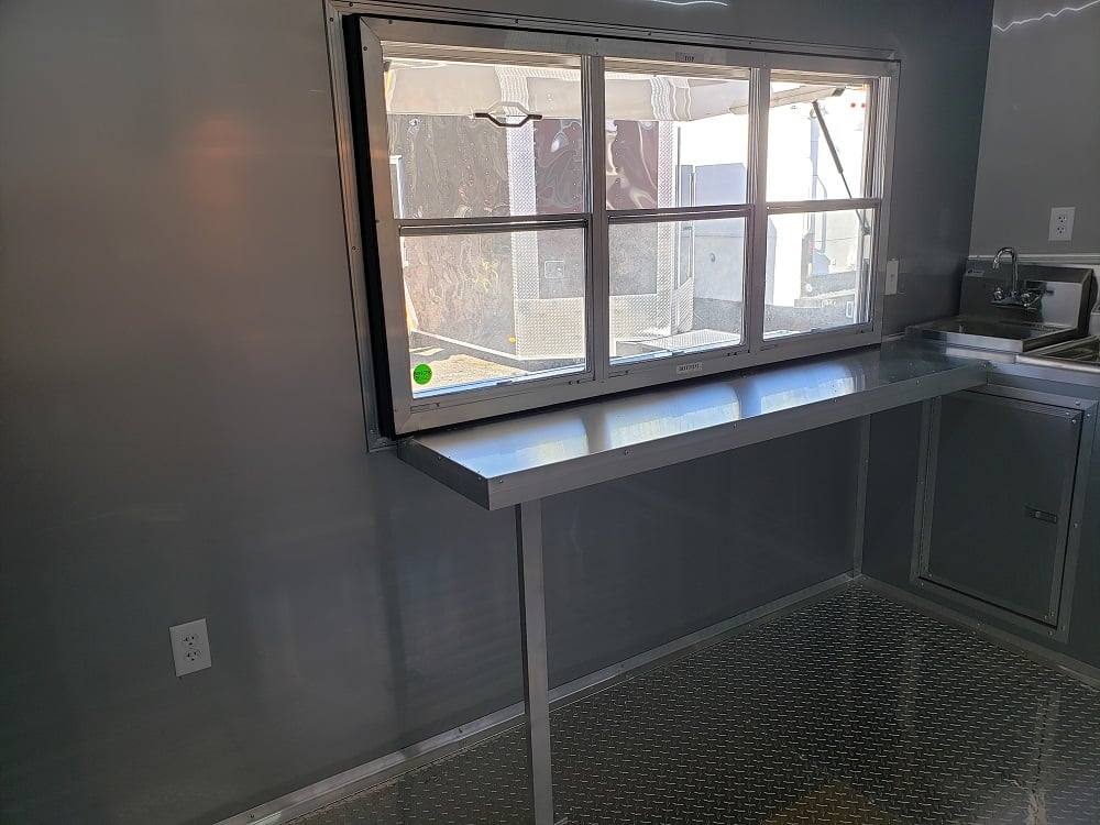 735-8.5-x-24-red-bbq-porch-food-concession-event-trailer-21.jpg 8.5' x 24' Red BBQ Porch Food Concession Event Trailer