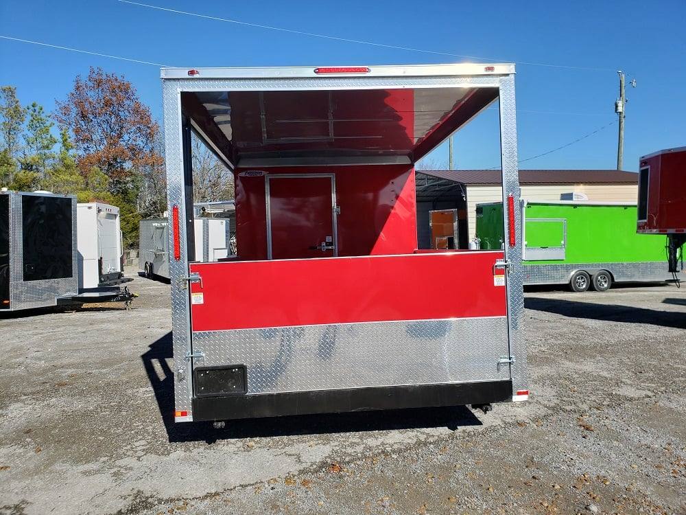 735-8.5-x-24-red-bbq-porch-food-concession-event-trailer-26.jpg 8.5' x 24' Red BBQ Porch Food Concession Event Trailer