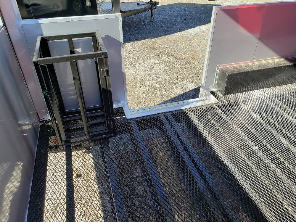 735-8.5-x-24-red-bbq-porch-food-concession-event-trailer-6.jpg 8.5' x 24' Red BBQ Porch Food Concession Event Trailer