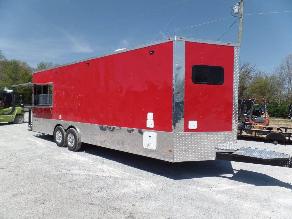 736-8.5-x-24-red-concession-food-trailer-1.jpg 8.5' x 24' Red Concession Food Trailer